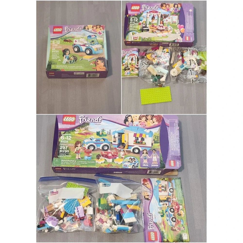Lego Friends Set Of 3 Open Box Sealed Complete READ